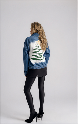 'Star Of The Season' Painted Denim Pullover
