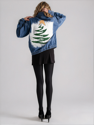 'Star Of The Season' Painted Denim Pullover