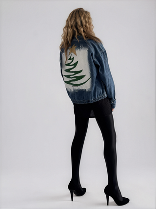 'Star Of The Season' Painted Denim Pullover