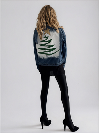 'Star Of The Season' Painted Denim Pullover