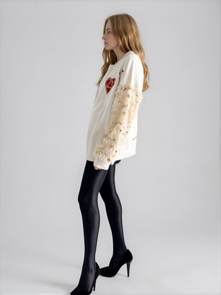 'Basic But Personalized Knit' Painted Sweater