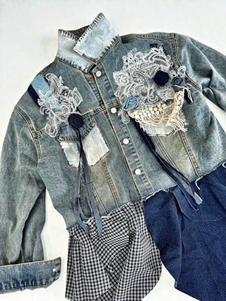 'Amor Por Favor' Painted Jacket