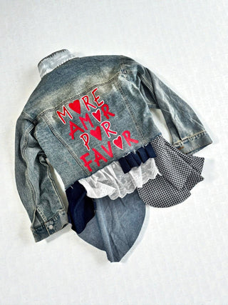 'Amor Por Favor' Painted Jacket