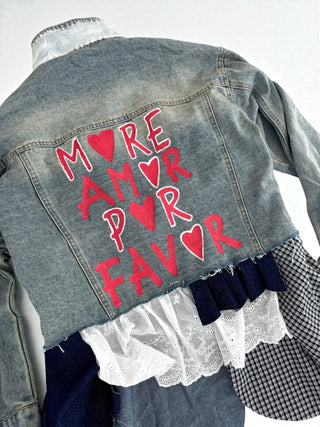 'Amor Por Favor' Painted Jacket