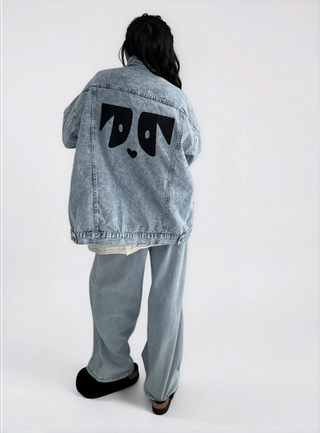 'Oh Norman x WG' Painted Denim Jacket