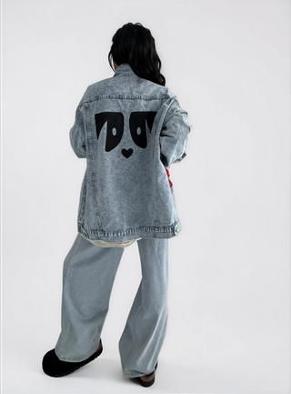 'Oh Norman x WG' Painted Denim Jacket