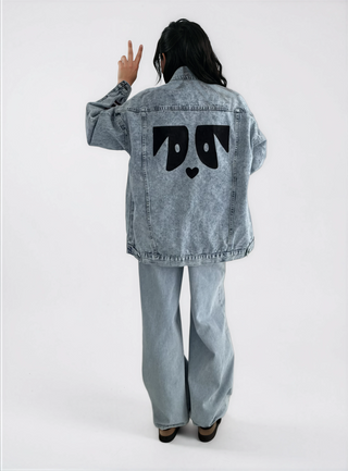 'Oh Norman x WG' Painted Denim Jacket