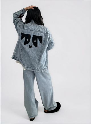 'Oh Norman x WG' Painted Denim Jacket