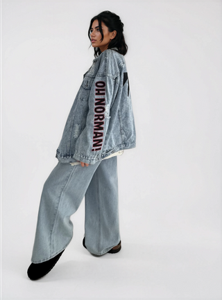 'Oh Norman x WG' Painted Denim Jacket