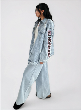 'Oh Norman x WG' Painted Denim Jacket