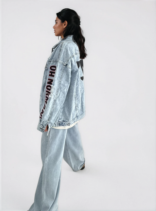 'Oh Norman x WG' Painted Denim Jacket