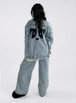 'Oh Norman x WG' Painted Denim Jacket