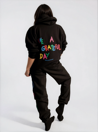 'Grateful' Painted Sweatshirt Set