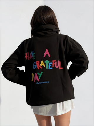 'Grateful' Painted Sweatshirt Set
