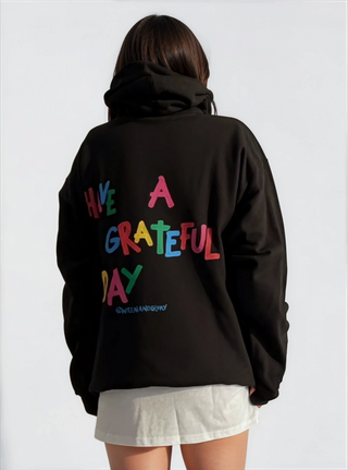 'Grateful' Painted Sweatshirt Set