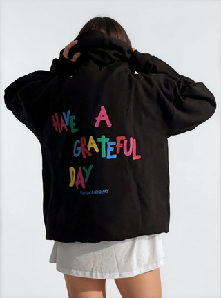 'Grateful' Painted Sweatshirt Set
