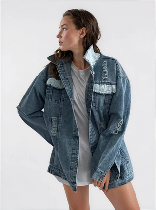'Heart Of America' Painted Jacket