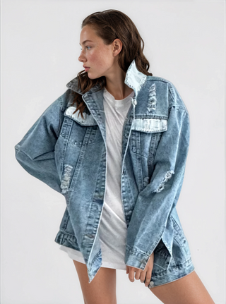 'Heart Of America' Painted Jacket