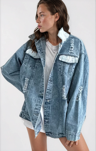 'Heart Of America' Painted Jacket