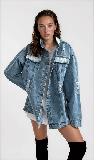 'Heart Of America' Painted Jacket