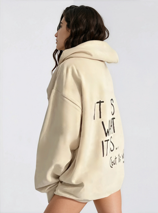 'It Is What It Is' Painted Hoodie