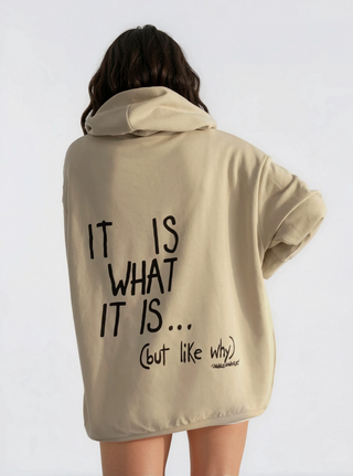 'It Is What It Is' Painted Hoodie