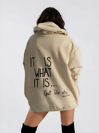 'It Is What It Is' Painted Hoodie