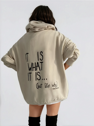 'It Is What It Is' Painted Hoodie