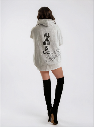 'All We Need Is Soccer' Painted Hoodie