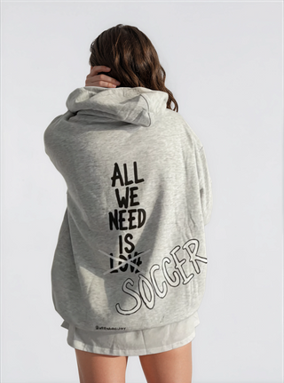 'All We Need Is Soccer' Painted Hoodie