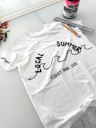 'Local Summer' Painted T Shirt