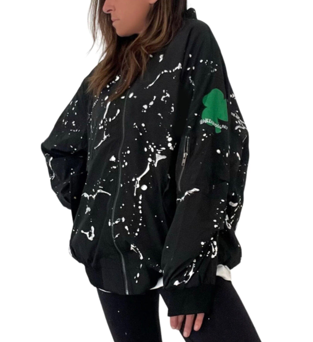 'My Lucky Jacket' Painted Bomber