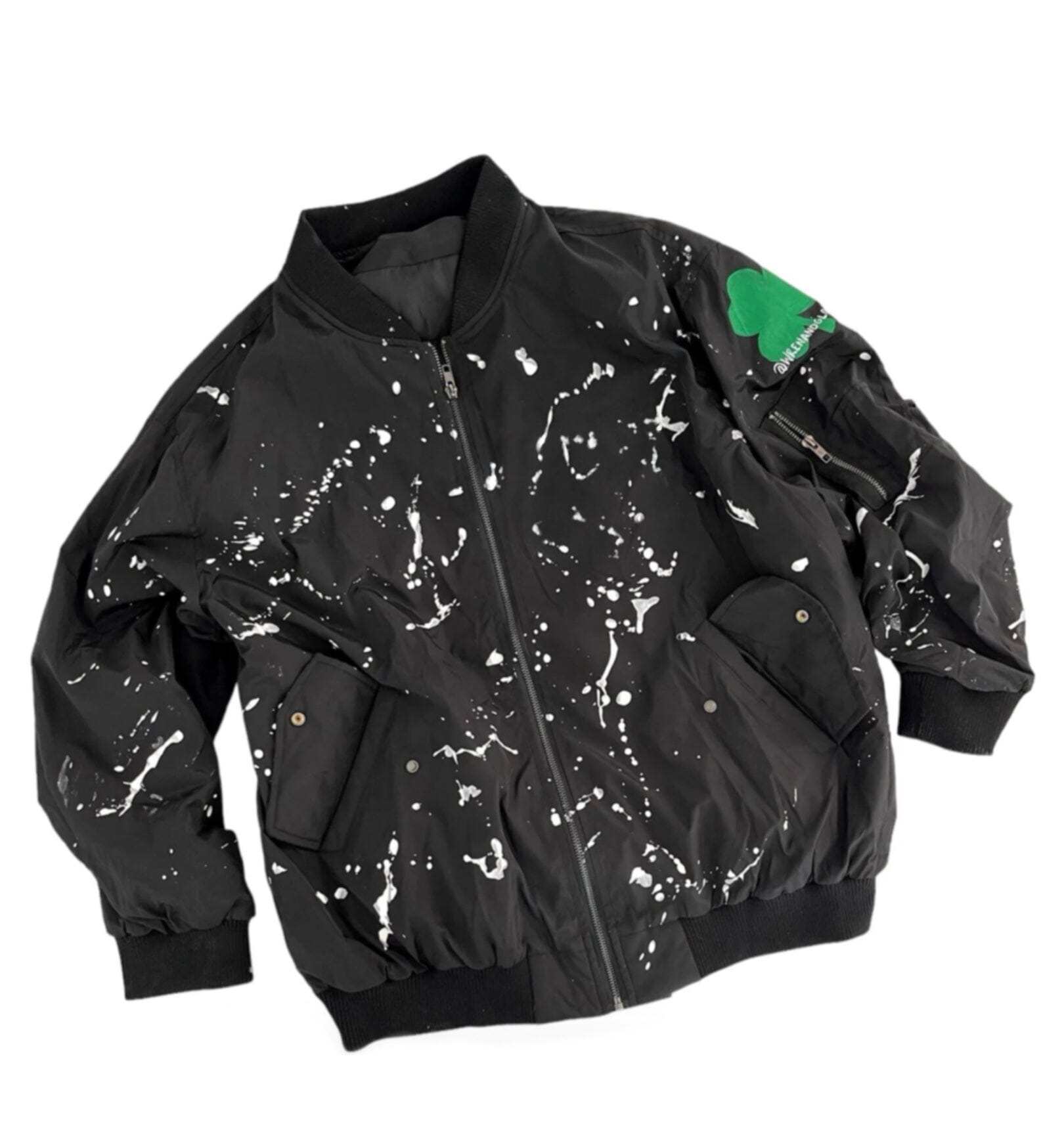 'My Lucky Jacket' Painted Bomber