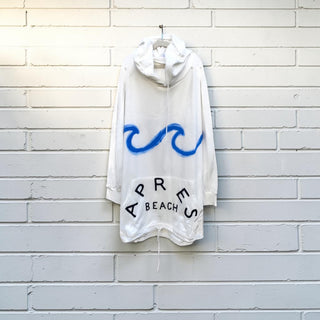 'APRES BEACH' PAINTED HOODIE
