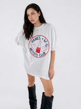 'Hanes x W+G' Painted Beefy T Shirt
