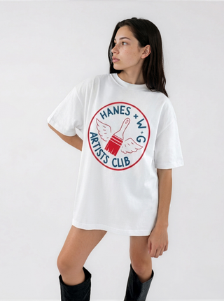 'Hanes x W+G' Painted Beefy T Shirt
