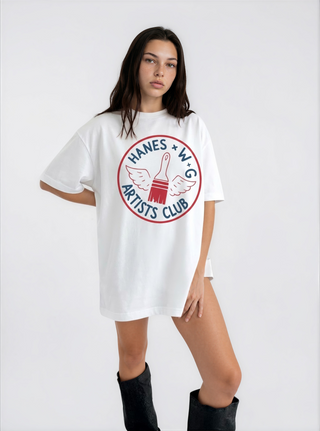 'Hanes x W+G' Painted Beefy T Shirt