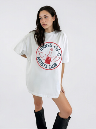 'Hanes x W+G' Painted Beefy T Shirt