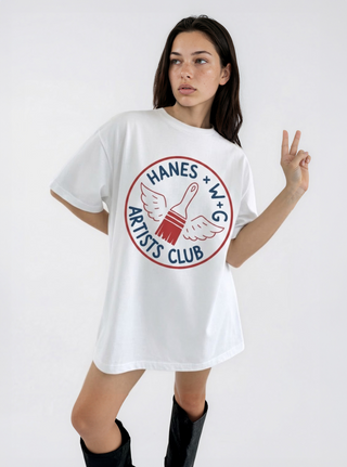 'Hanes x W+G' Painted Beefy T Shirt