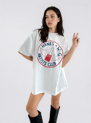 'Hanes x W+G' Painted Beefy T Shirt