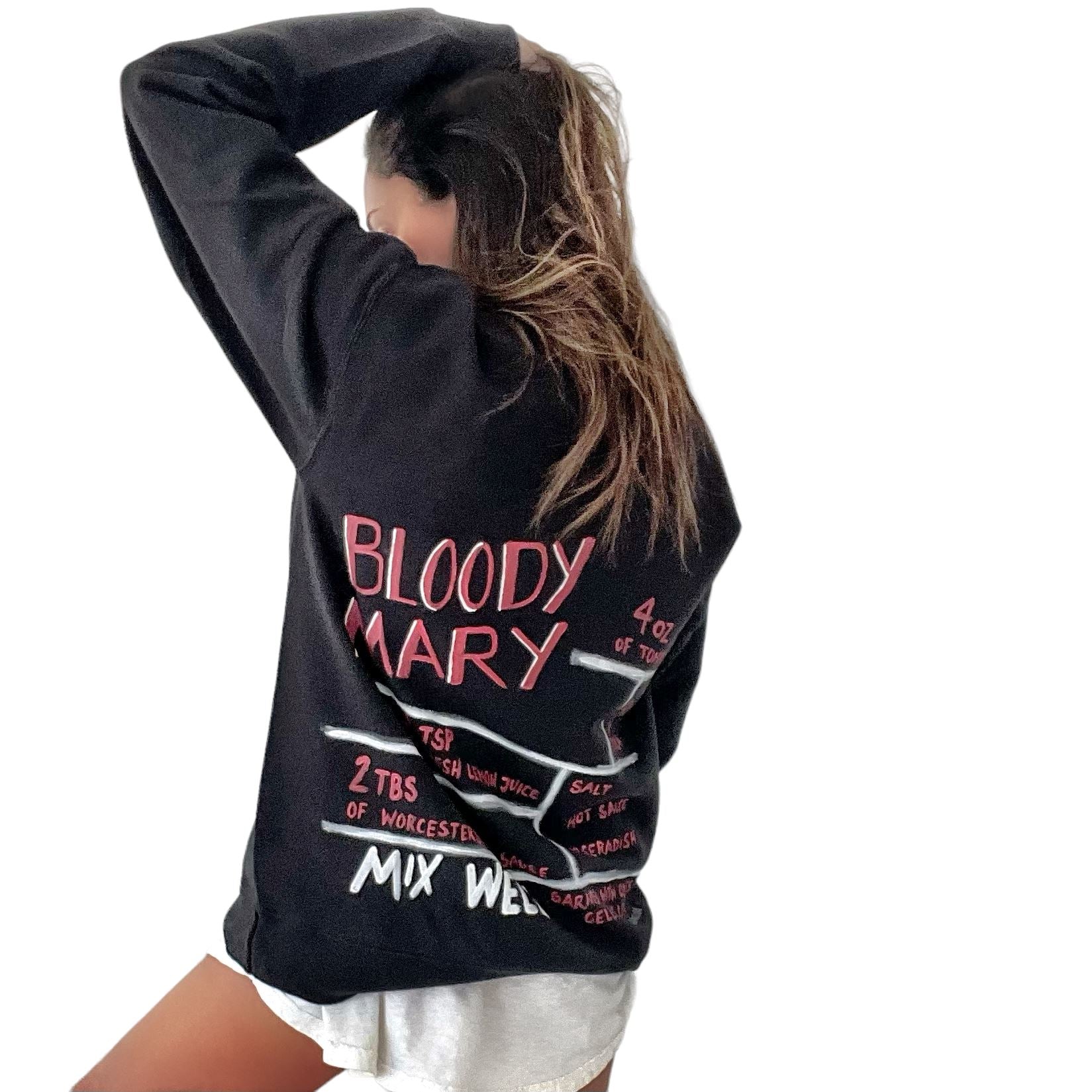 'Bloody Mary Time' Painted Crewneck