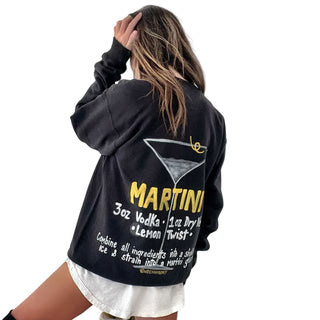 'Martini Time' Painted Crewneck