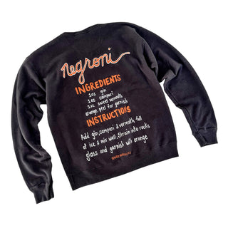 'Negroni Time' Painted Crewneck