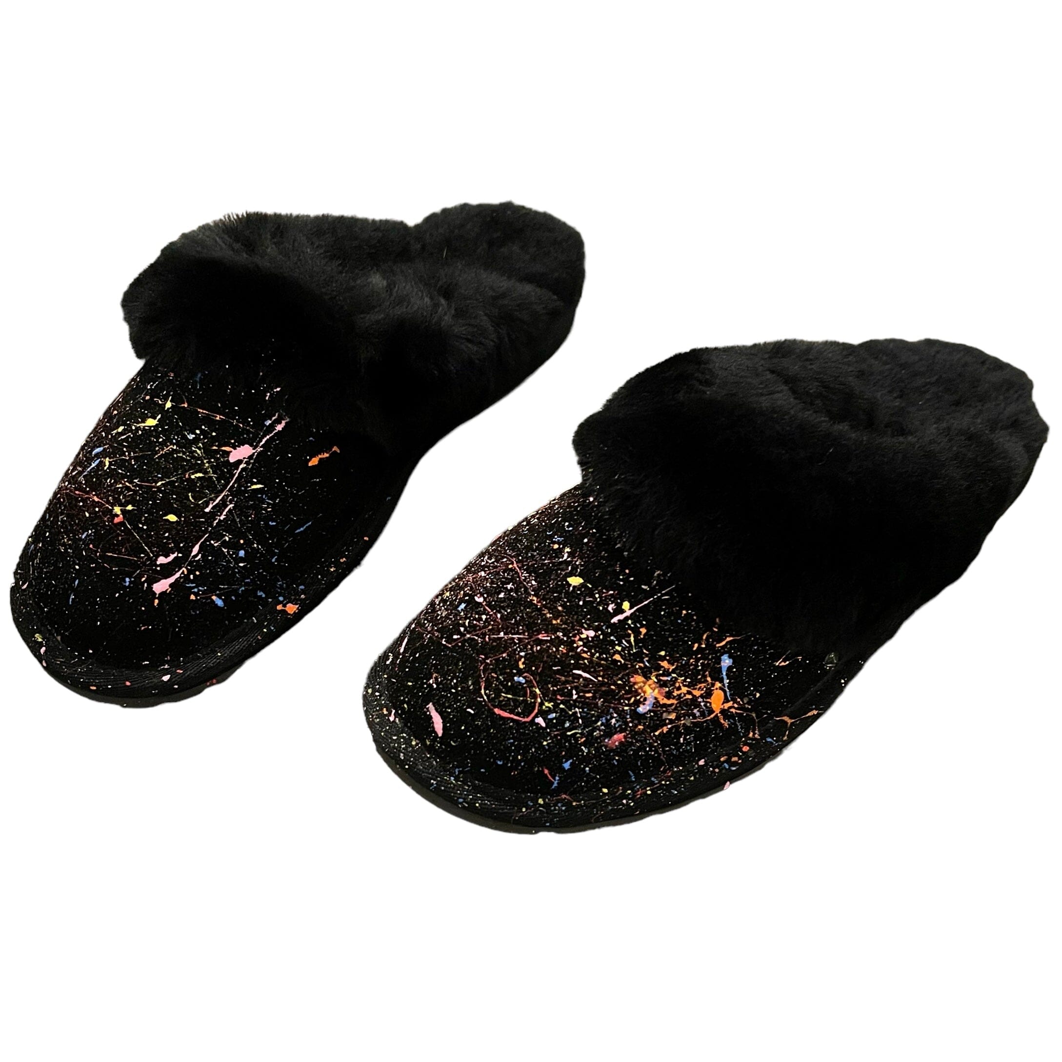 'Splatter' Painted Emu Slipper