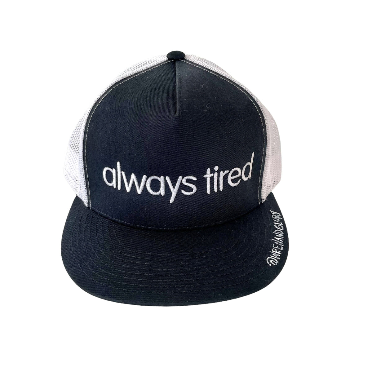 Tired 24/7 Trucker Hat retro-trucker-hat-navy-front-  main image 3