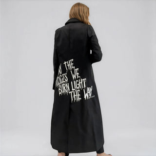'Burning Bridges' Painted Blazer