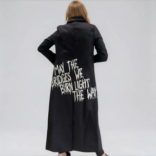 'Burning Bridges' Painted Blazer