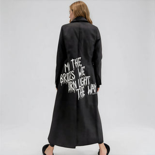 'Burning Bridges' Painted Blazer