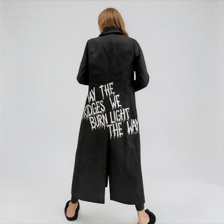 'Burning Bridges' Painted Blazer