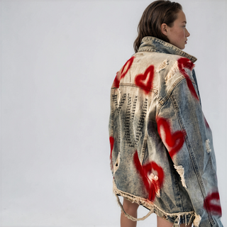 'You Are Love' Denim Jacket
